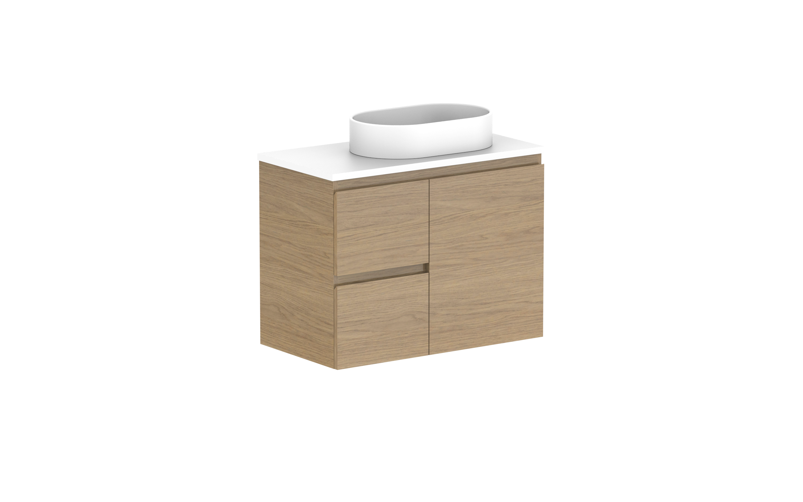 ADP Glacier Lite Ensuite Door & Drawer Twin Wall Hung Vanity