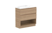 ADP Glacier Shelf Ensuite Trio Freestanding Vanity - 900mm / Benchtop / Left Hand Bowl