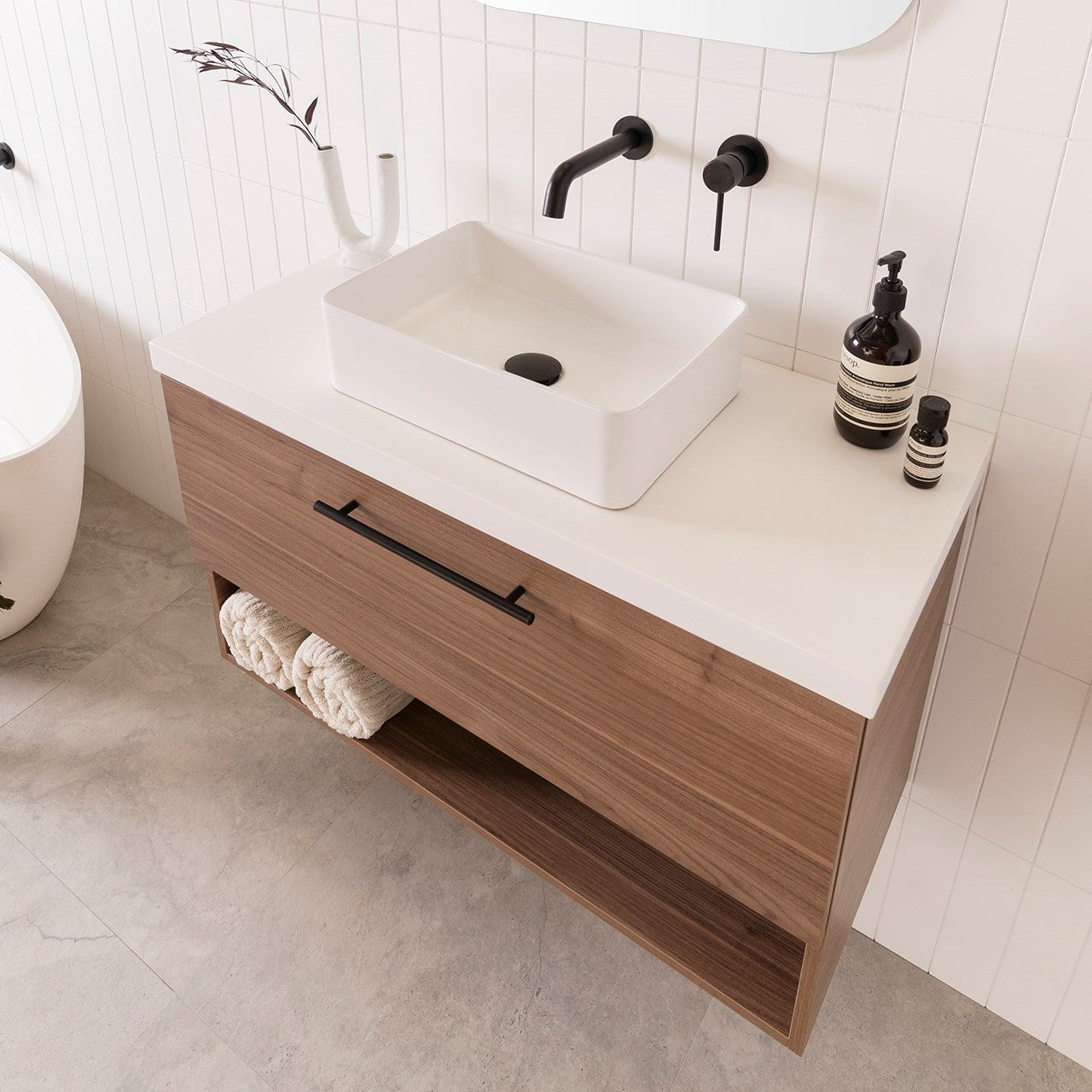 ADP Glacier Shelf Lite Ensuite Slim Wall Hung Vanity