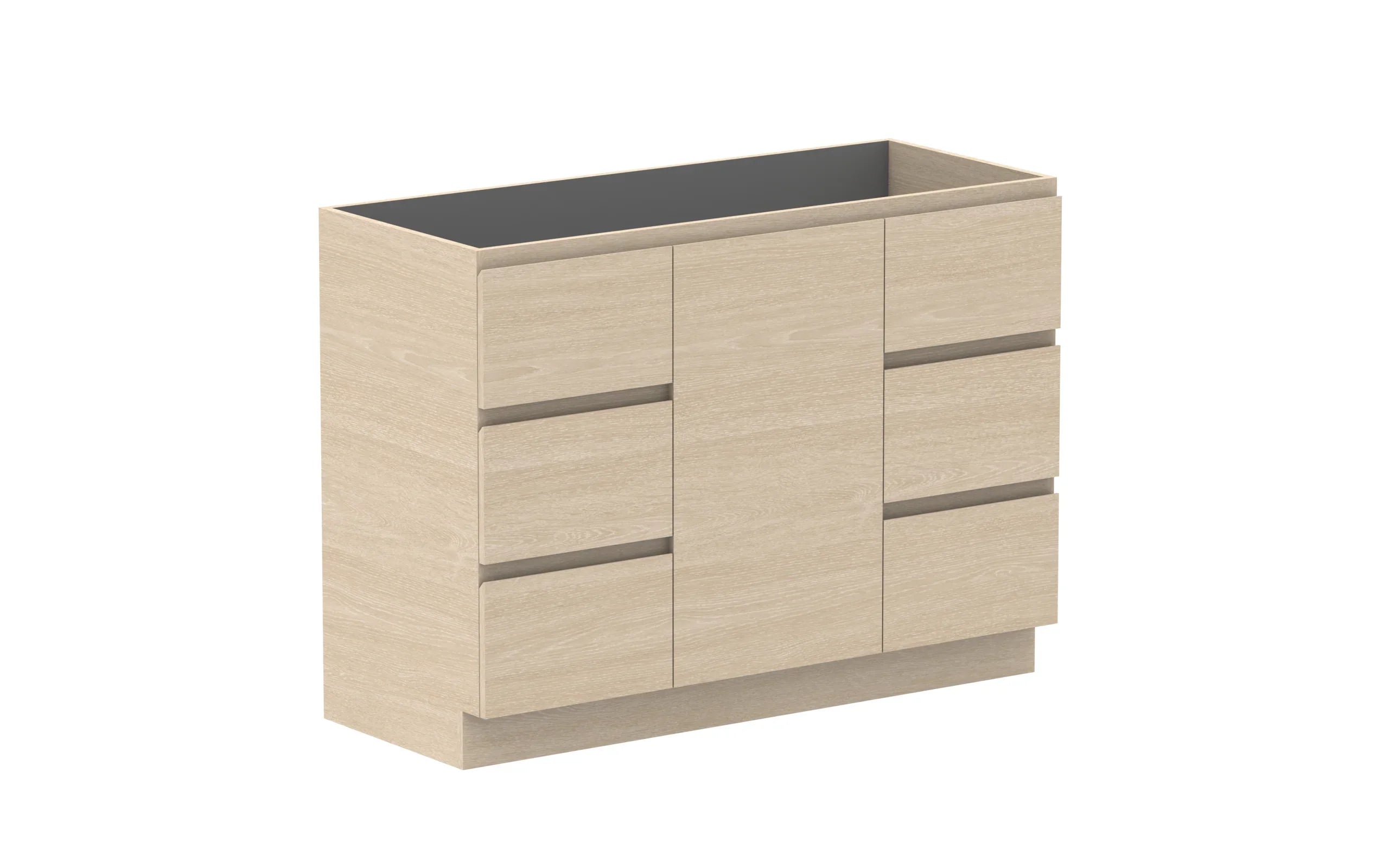 ADP Glacier Hamper Freestanding Vanity - 1200mm / No Top / Centre Bowl