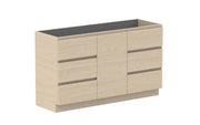 ADP Glacier Hamper Freestanding Vanity - 1500mm / No Top / Centre Bowl