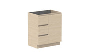 ADP Glacier Hamper Freestanding Vanity - 750mm / No Top / Right Hand Bowl