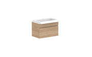 ADP Glacier Semi-Recessed All Drawer Slim Wall Hung Vanity - 600mm / Stone Benchtop / Centre Bowl
