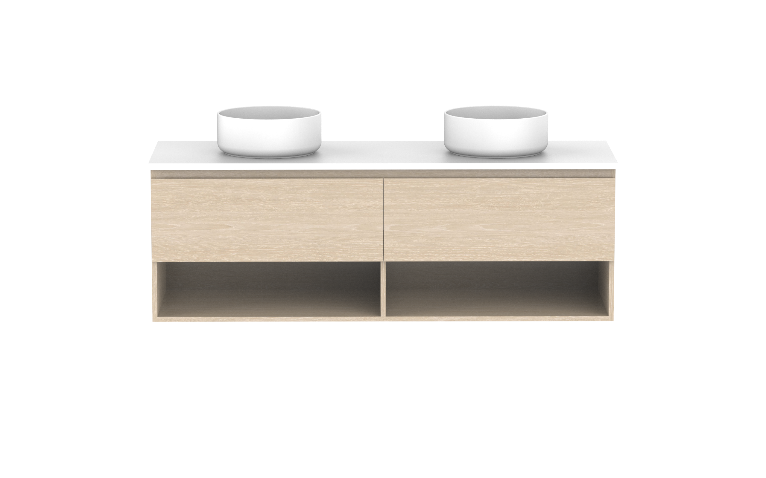 ADP Glacier Lite Shelf Slim Wall Hung Vanity