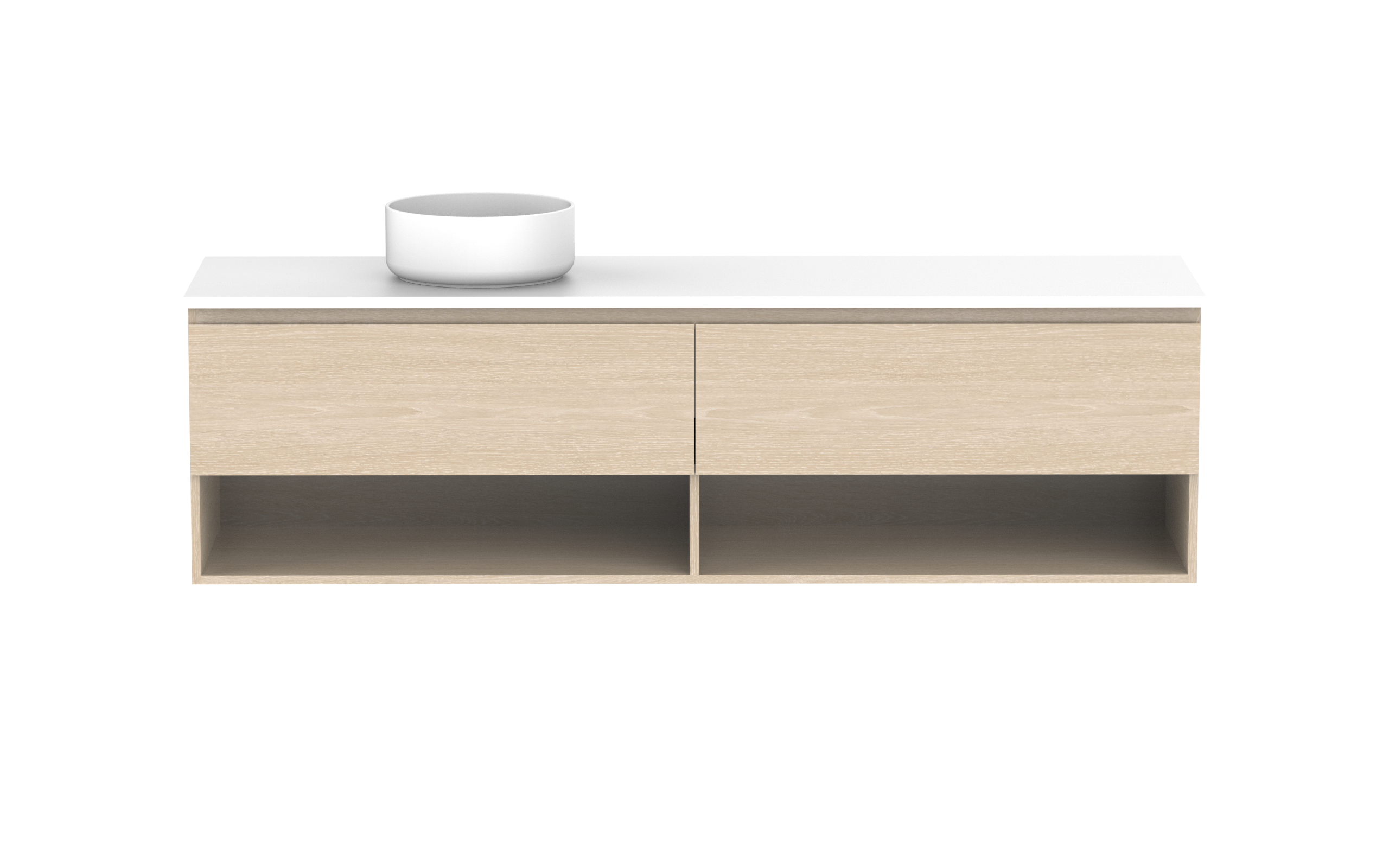 ADP Glacier Lite Shelf Slim Wall Hung Vanity