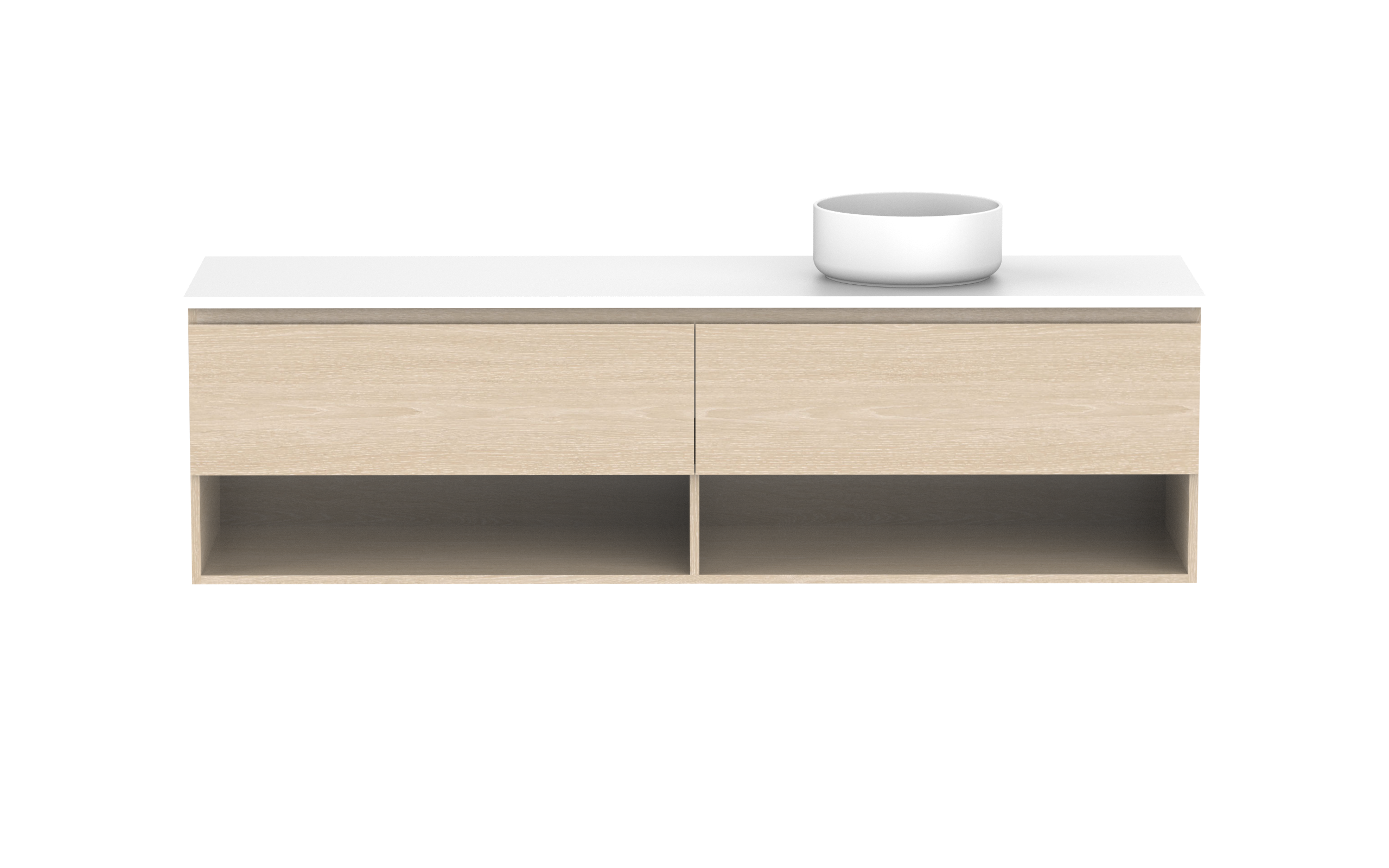 ADP Glacier Lite Shelf Slim Wall Hung Vanity