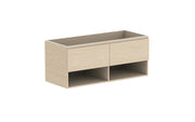 ADP Glacier Shelf Slim Wall Hung Vanity - 1200mm / No Top / Double Bowl