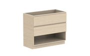 ADP Glacier Shelf Trio Freestanding Vanity - 1050mm / No Top / Centre Bowl