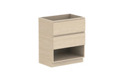 ADP Glacier Shelf Trio Freestanding Vanity - 750mm / No Top / Centre Bowl