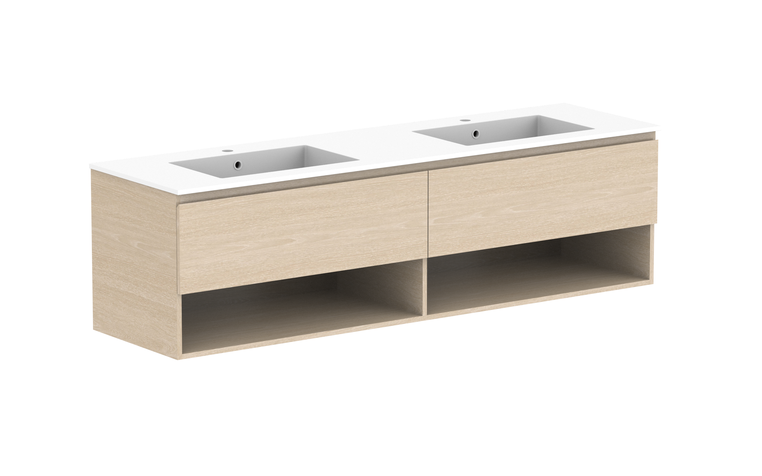 ADP Glacier Lite Shelf Slim Wall Hung Vanity