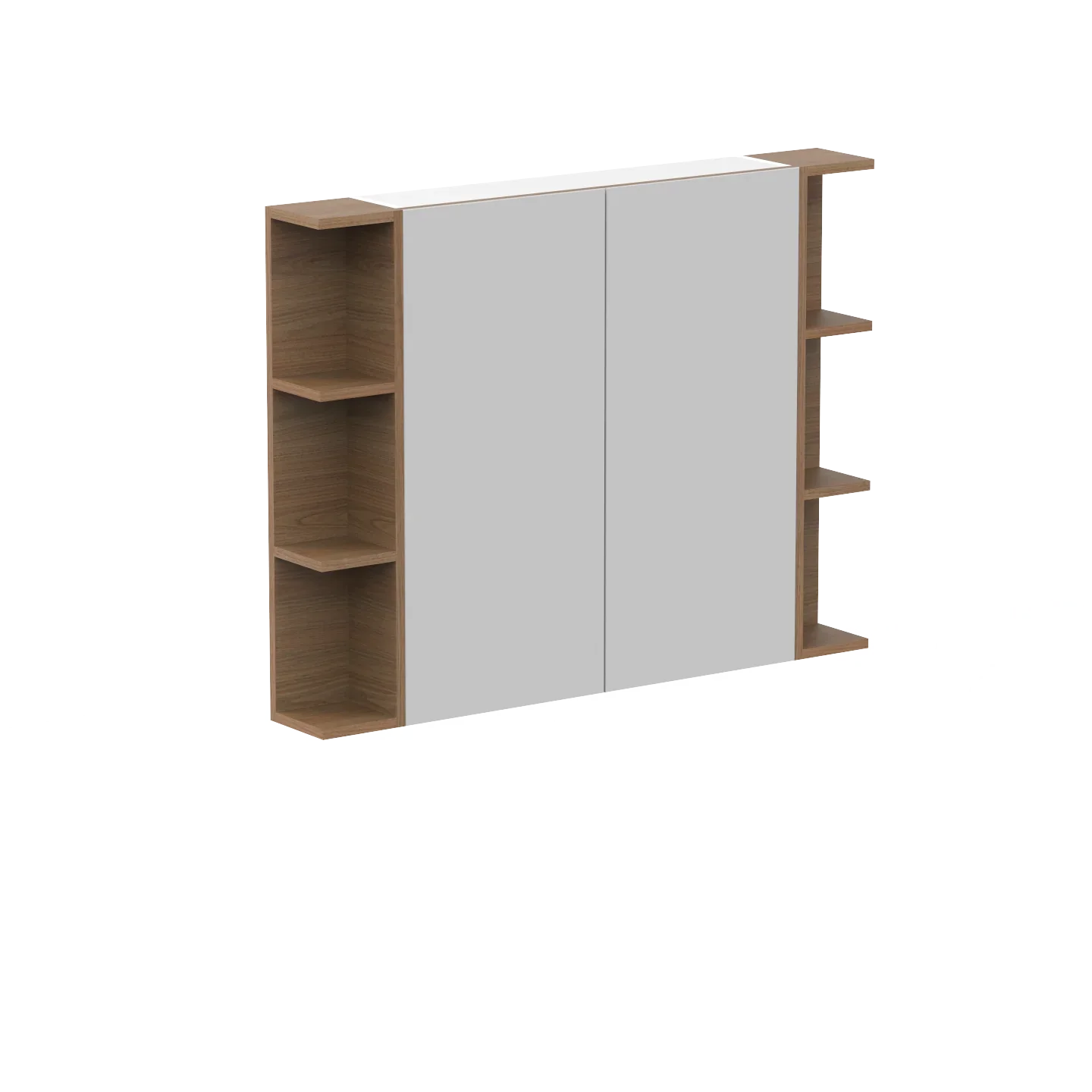 ADP Glacier Shelf Shaving Cabinet - 1050mm 2 Doors 2 Set of Opening Shelves