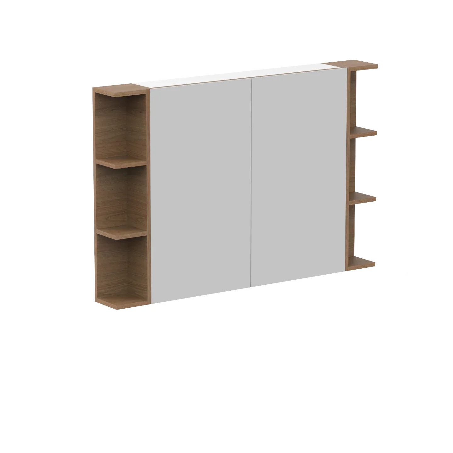 ADP Glacier Shelf Shaving Cabinet - 1200mm 2 Doors 2 Set of Opening Shelves
