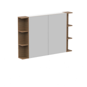 ADP Glacier Shelf Shaving Cabinet - 1200mm 2 Doors 2 Set of Opening Shelves