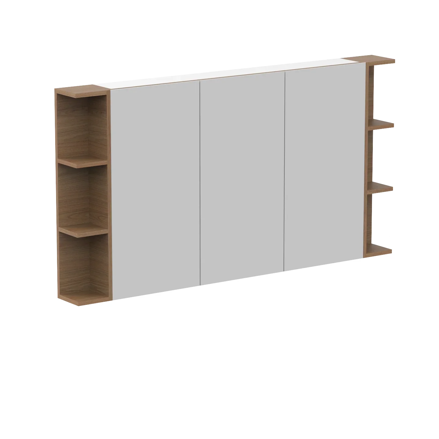 ADP Glacier Shelf Shaving Cabinet - 1500mm 3 Doors 2 Set of Opening Shelves