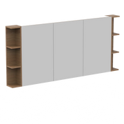 ADP Glacier Shelf Shaving Cabinet - 1800mm 3 Doors 2 Set of Opening Shelves