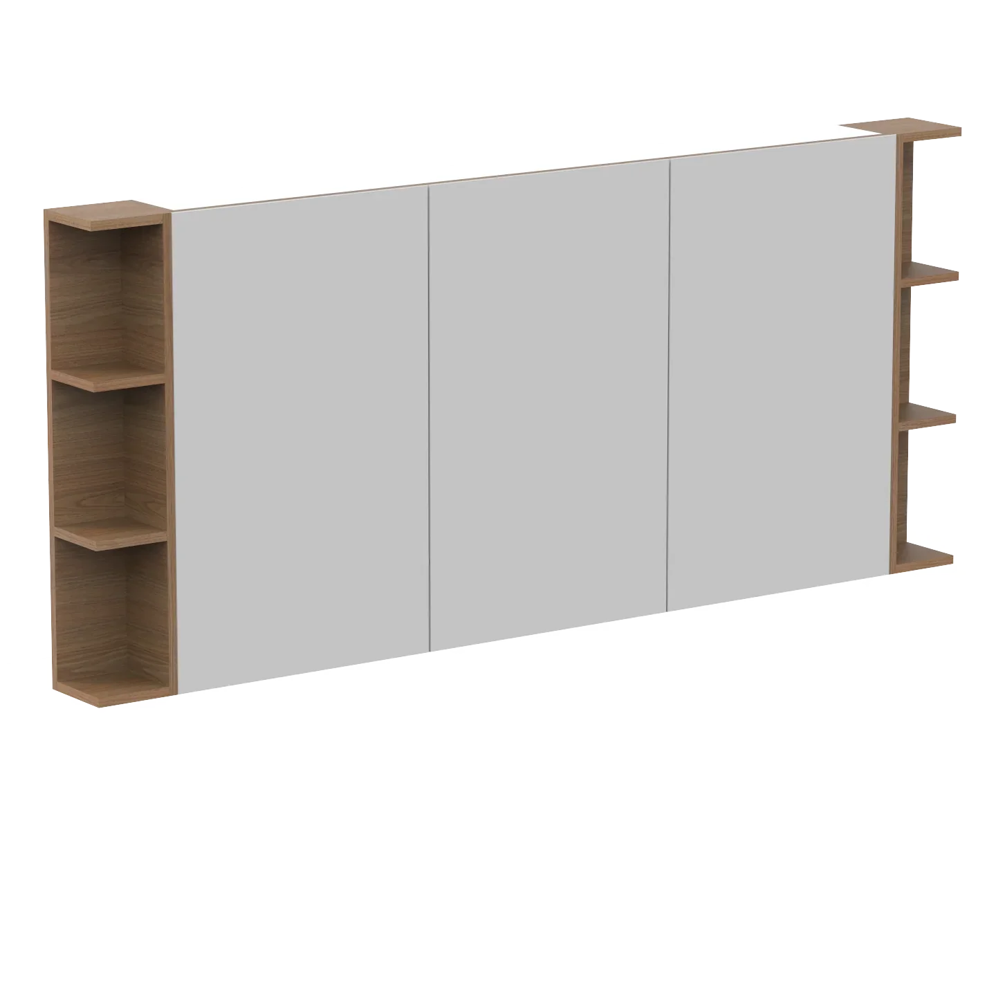 ADP Glacier Shelf Shaving Cabinet - 1800mm 3 Doors 2 Set of Opening Shelves