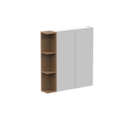 ADP Glacier Shelf Shaving Cabinet - 750mm 2 Doors 1 Set of Opening Shelves