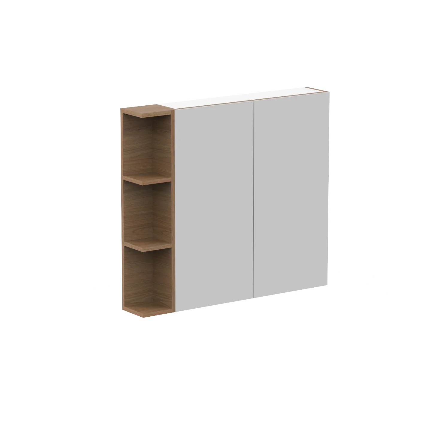 ADP Glacier Shelf Shaving Cabinet - 900mm 2 Doors 1 Set of Opening Shelves