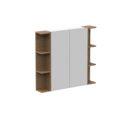 ADP Glacier Shelf Shaving Cabinet - 900mm 2 Doors 2 Set of Opening Shelves