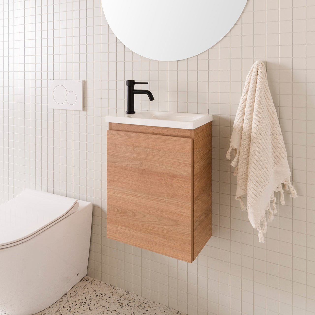 ADP Glacier Mini Lite Small Space Wall Hung Vanity