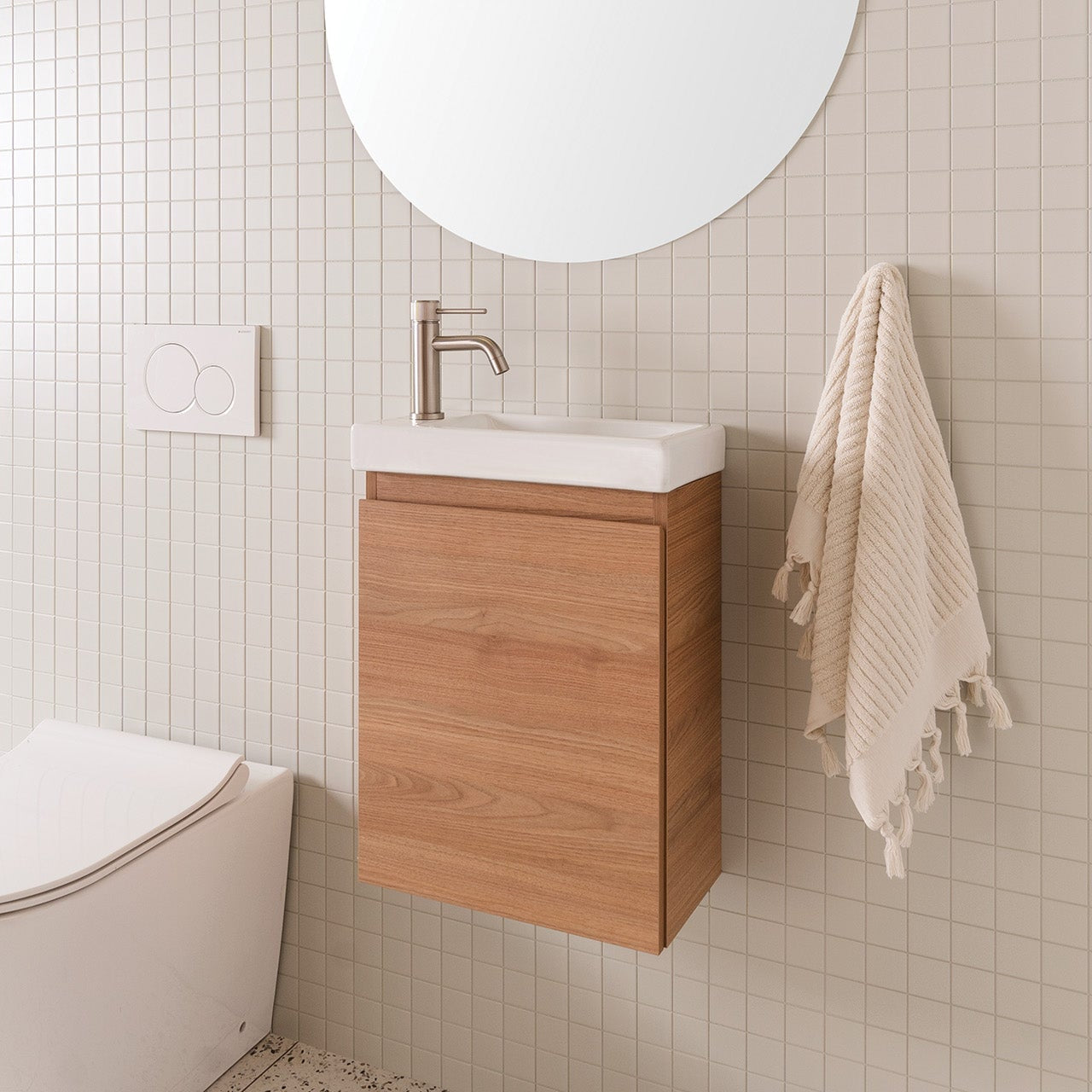 ADP Glacier Mini Lite Small Space Wall Hung Vanity