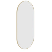 Thermogroup Havana Pill Framed Mirror - 500x1000mm, Gold