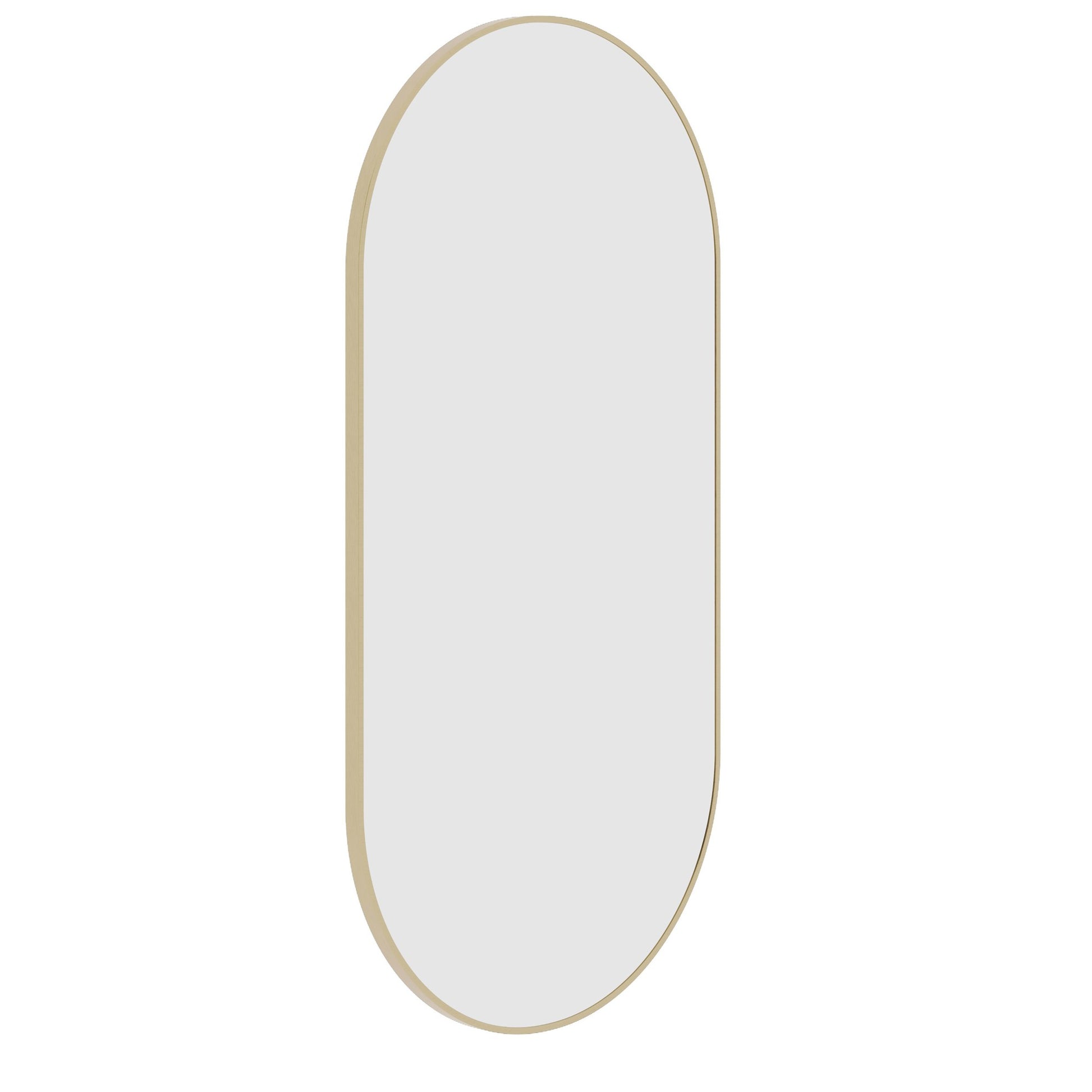 Thermogroup Havana Pill Framed Mirror - 500x1000mm, Gold