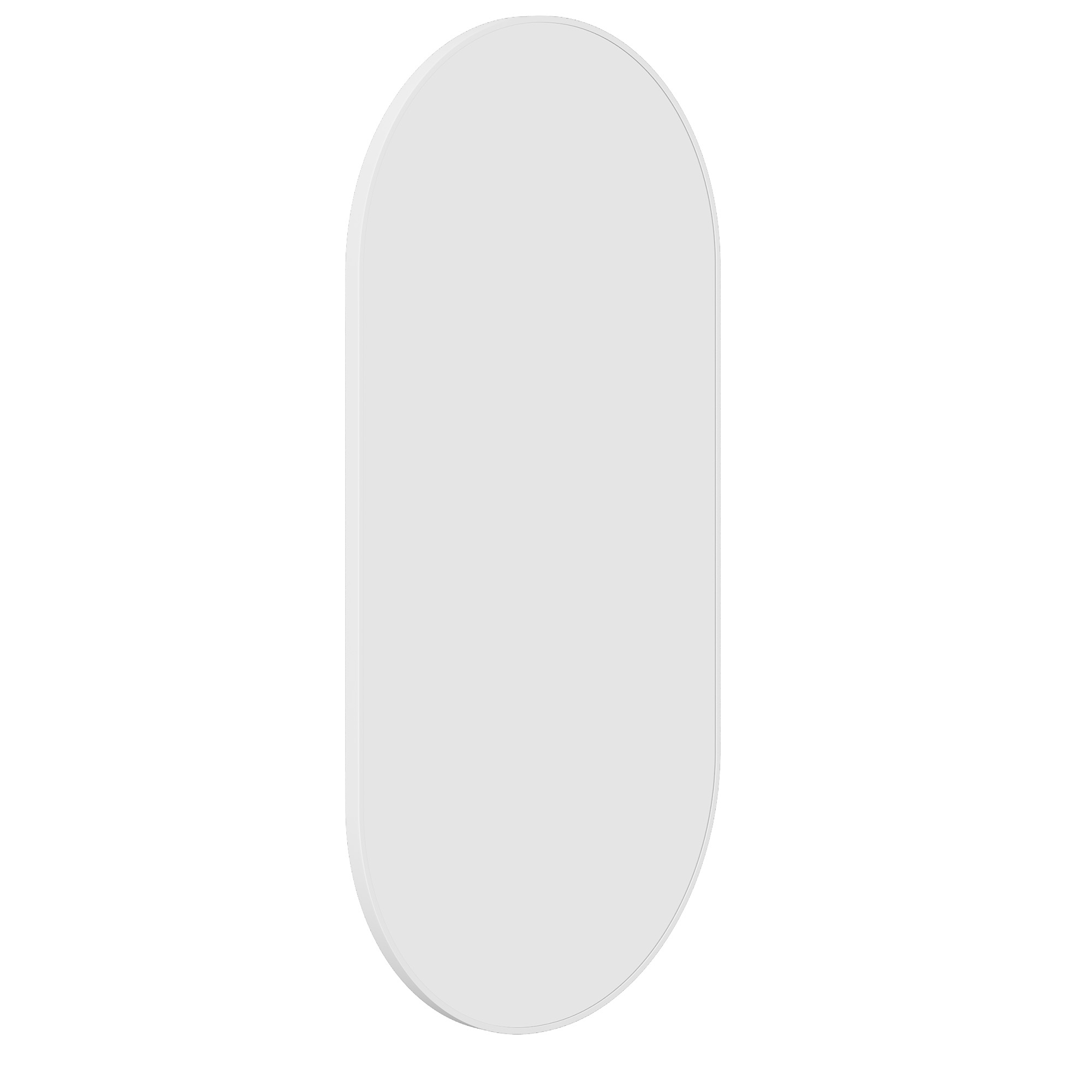 Thermogroup Havana Pill Framed Mirror - 500x1000mm, White