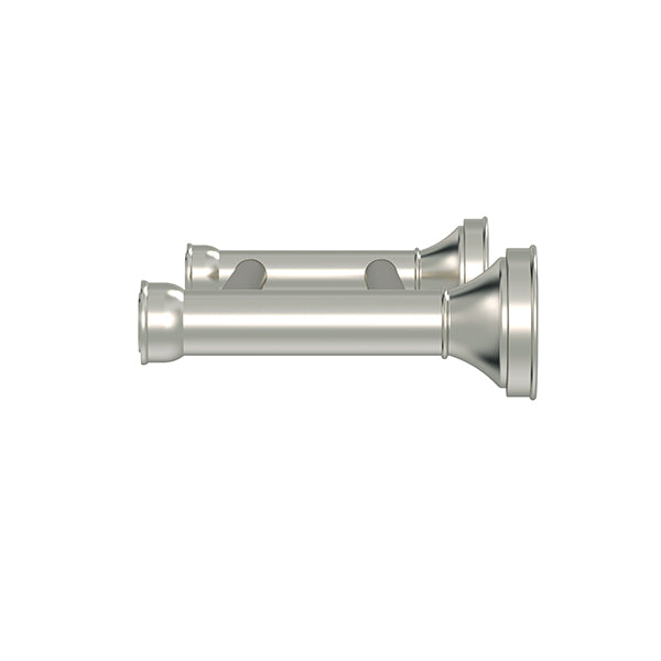 Harrington Double Towel Rail, Brushed Nickel