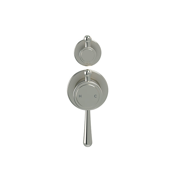 Harrington Shower divertor mixer finished parts, Brushed Nickel