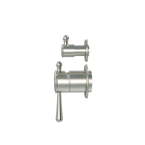 Harrington Shower divertor mixer finished parts, Brushed Nickel