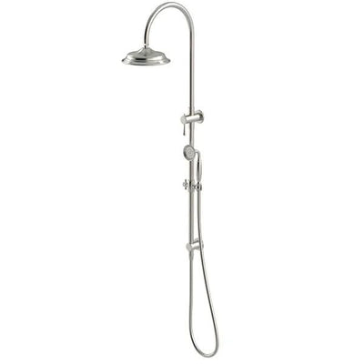 Meir Harrington Shower Rail Set, Brushed Nickel