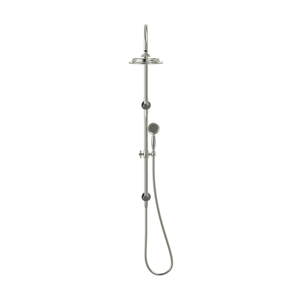 Harrington Shower Rail Set, Brushed Nickel