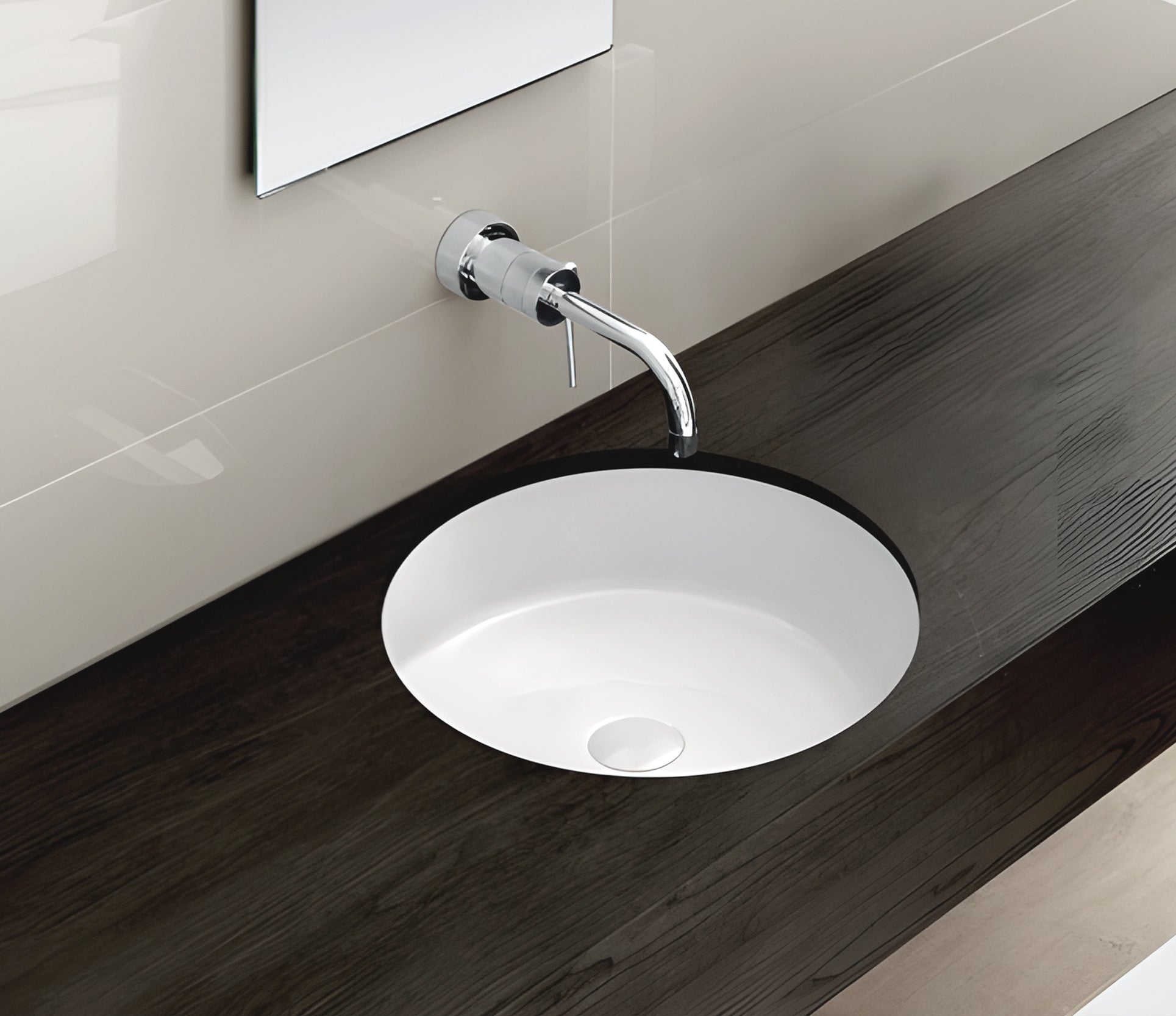 Studio Bagno Happy Hour Circle Undercounter - Matte White, Default Title