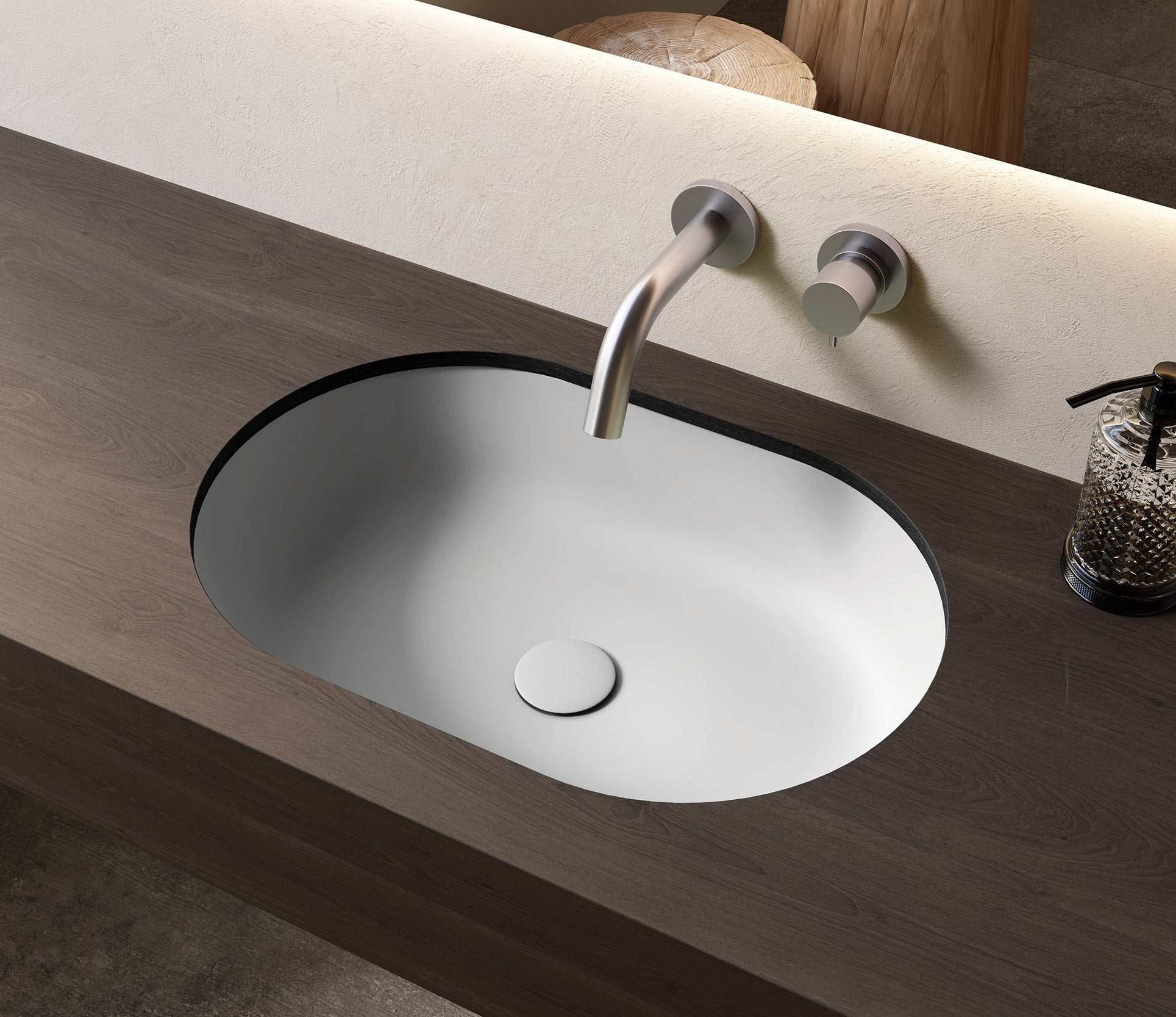 Studio Bagno Happy Hour Oval 57 Undercounter - Matte White, Default Title