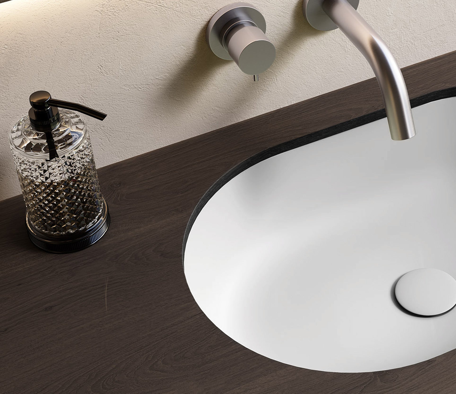Studio Bagno Happy Hour Oval 57 Undercounter - Gloss White