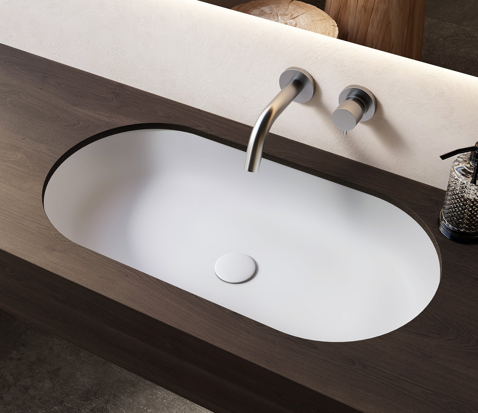 Studio Bagno Happy Hour Oval 75 Undercounter Basin - Matte White, Default Title