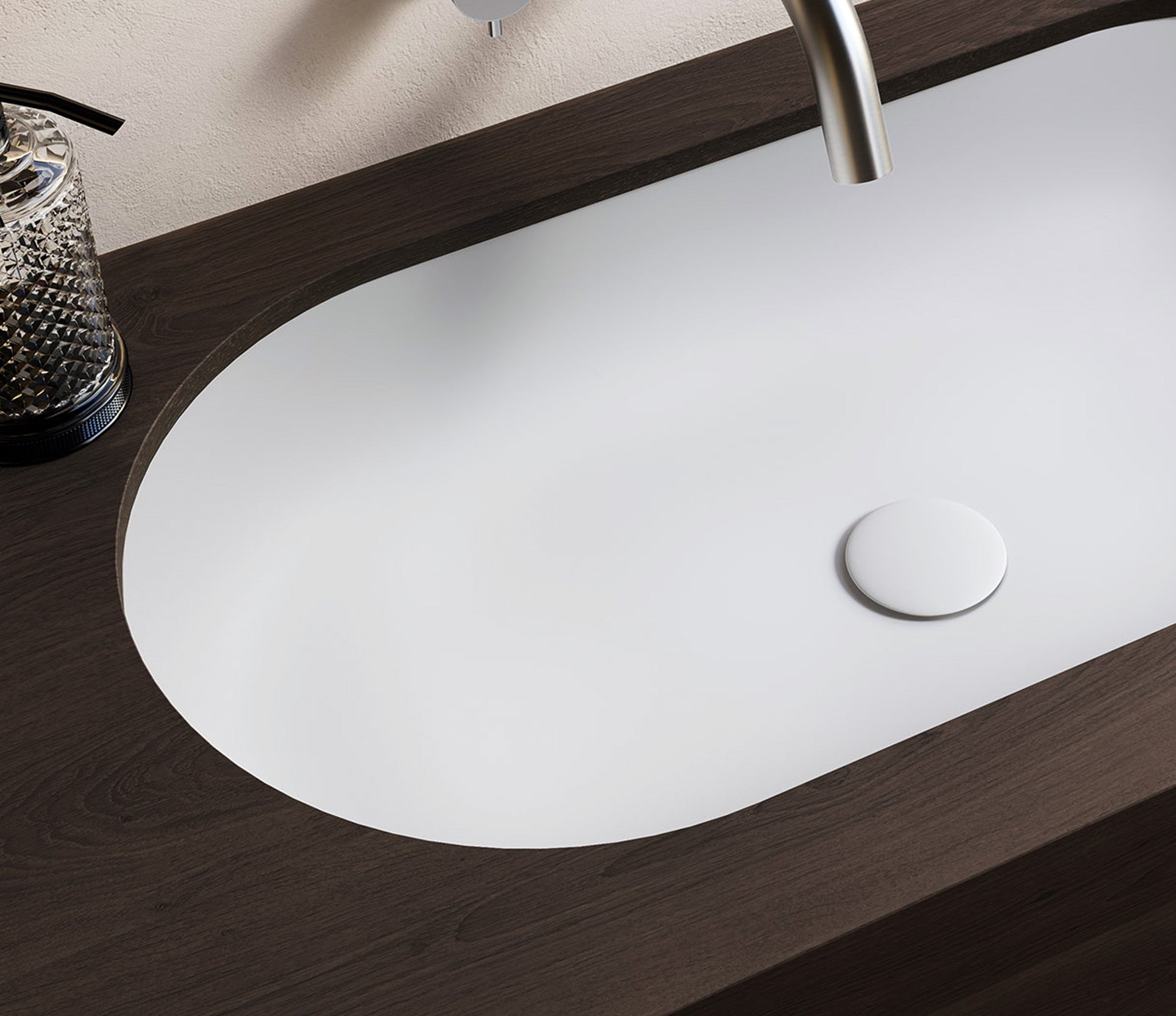Studio Bagno Happy Hour Oval 75 Undercounter Basin - Matte White, Default Title