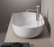 Studio Bagno Happy Hour 57X Bench Basin w/ Tap Landing 1TH - Matte White