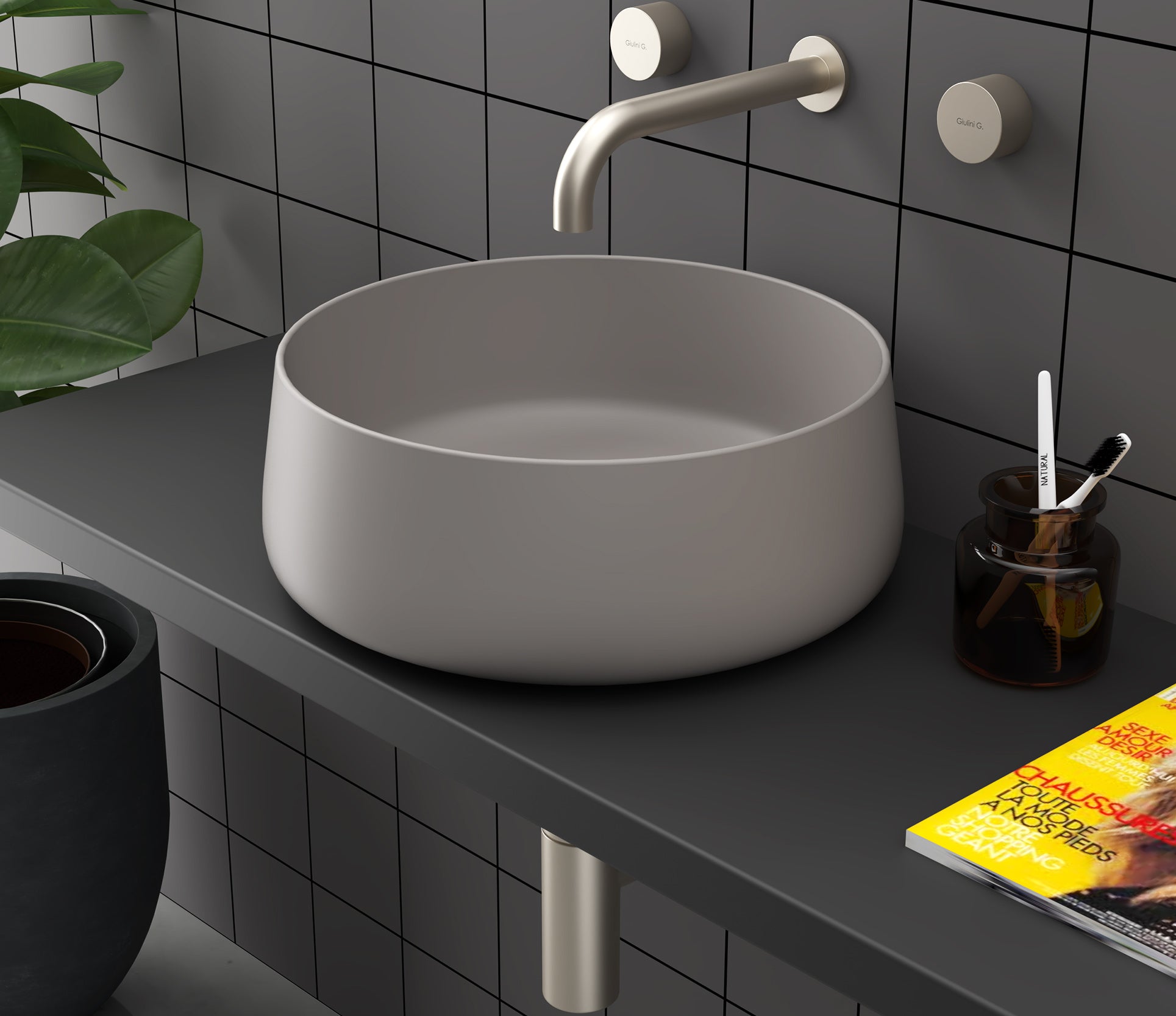 Studio Bagno Hyde 40 Bench Basin, Gloss White