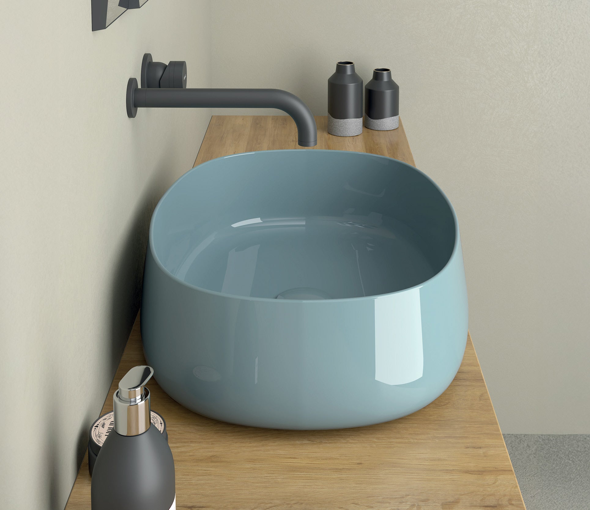 Studio Bagno Hyde 50 Bench Basin, Gloss White