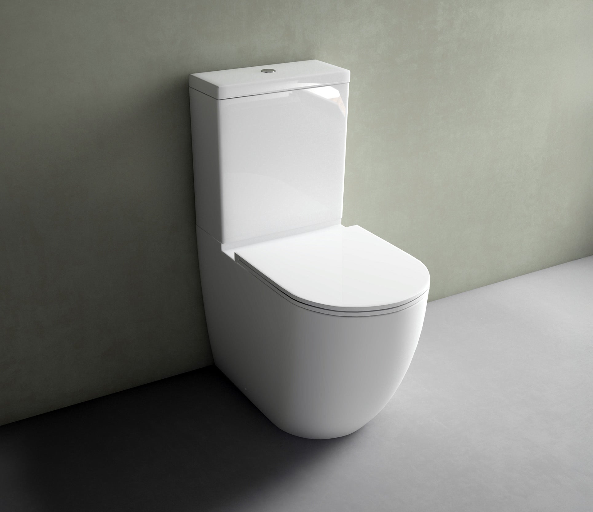 Studio Bagno Hyde Rimless Suite - Back Inlet, Gloss White