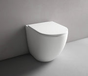 Studio Bagno Hyde Rimless Wall Faced Pan - Complete, Gloss White