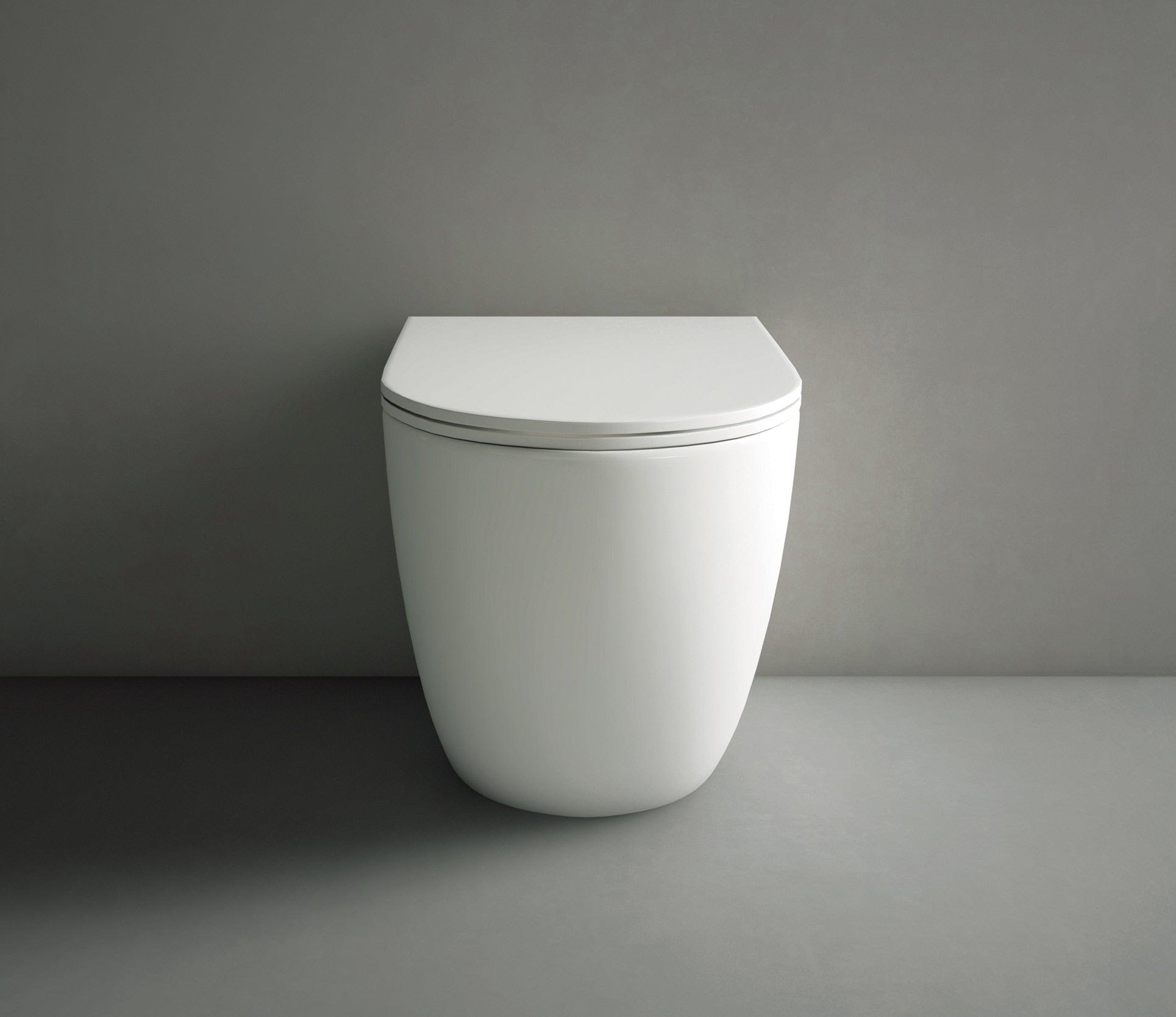 Studio Bagno Hyde Wall Faced Package with Oli 74 Mechanical Cistern, Gloss White