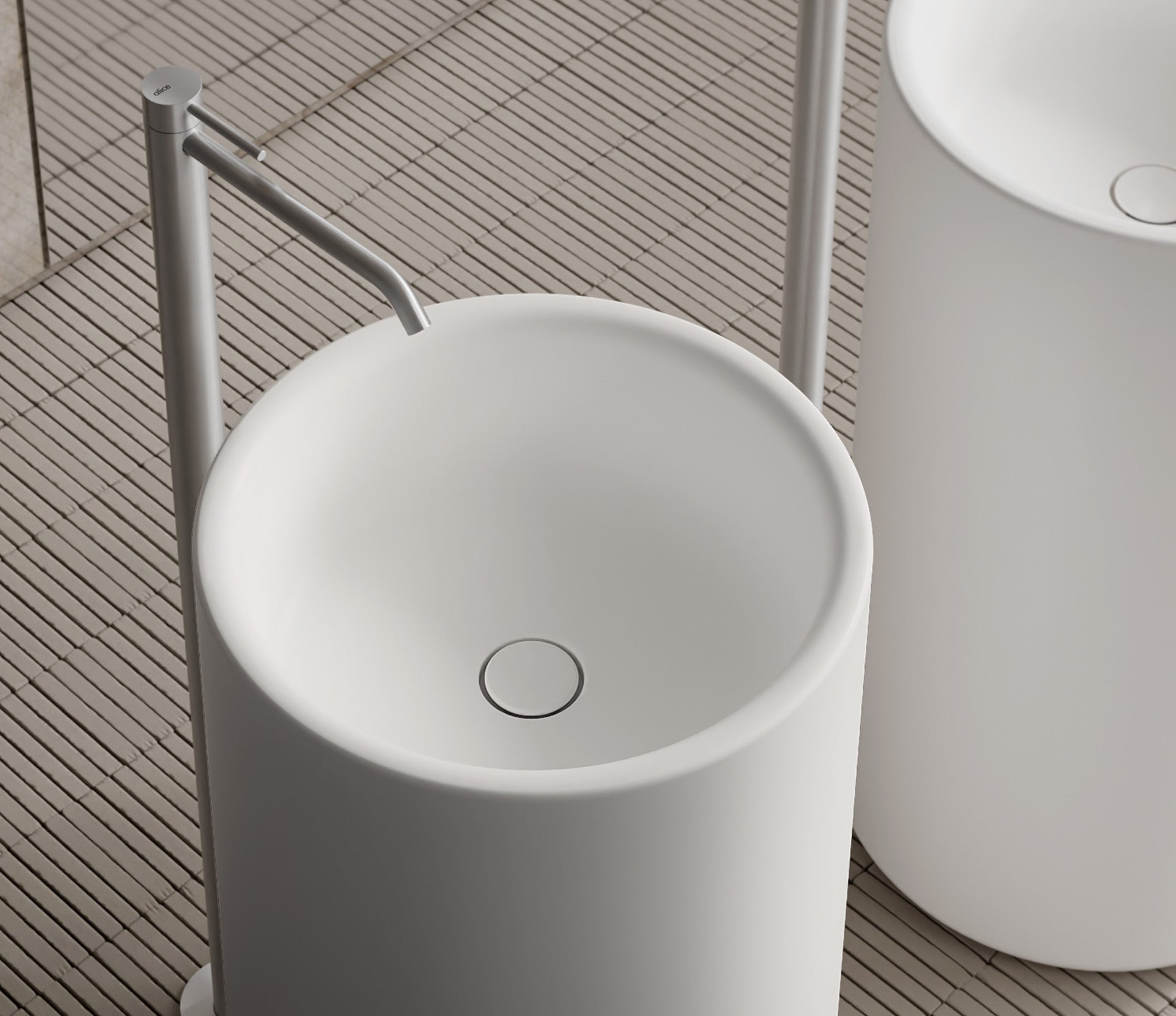 Studio Bagno Idilla Column, Gloss White