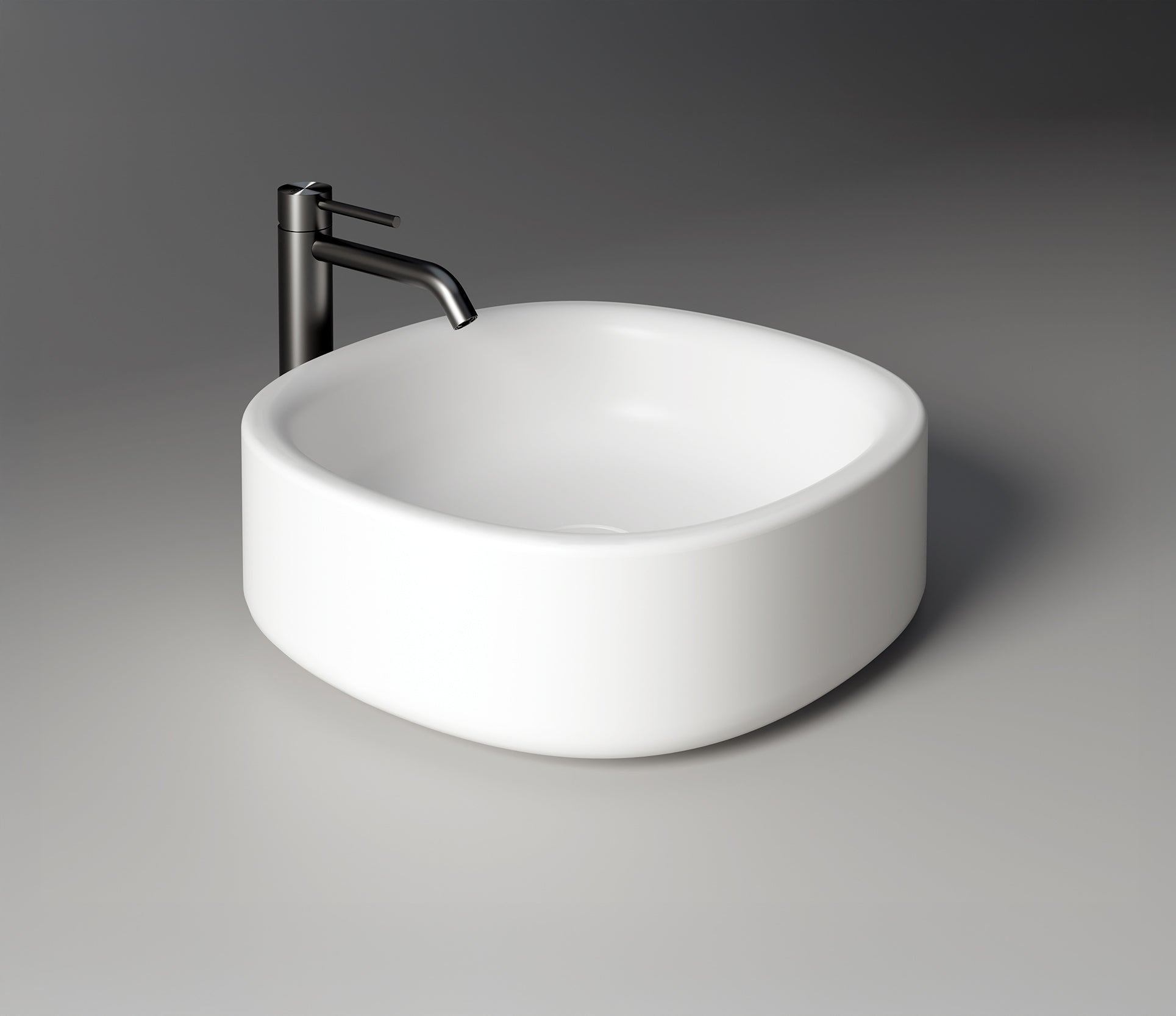 Studio Bagno Idilla Square Bench Basin, Gloss White
