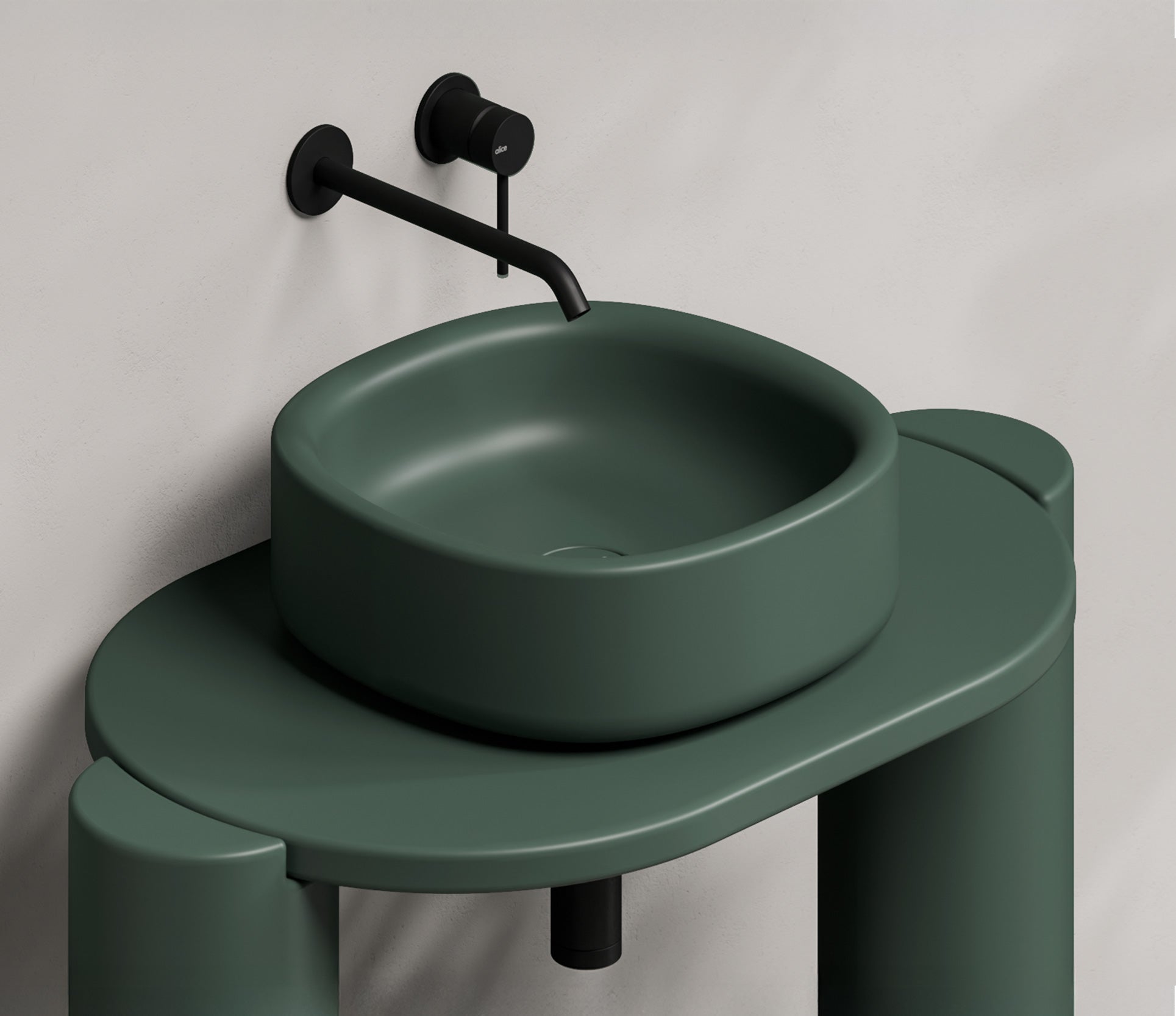 Studio Bagno Idilla Square Bench Basin - Matte White