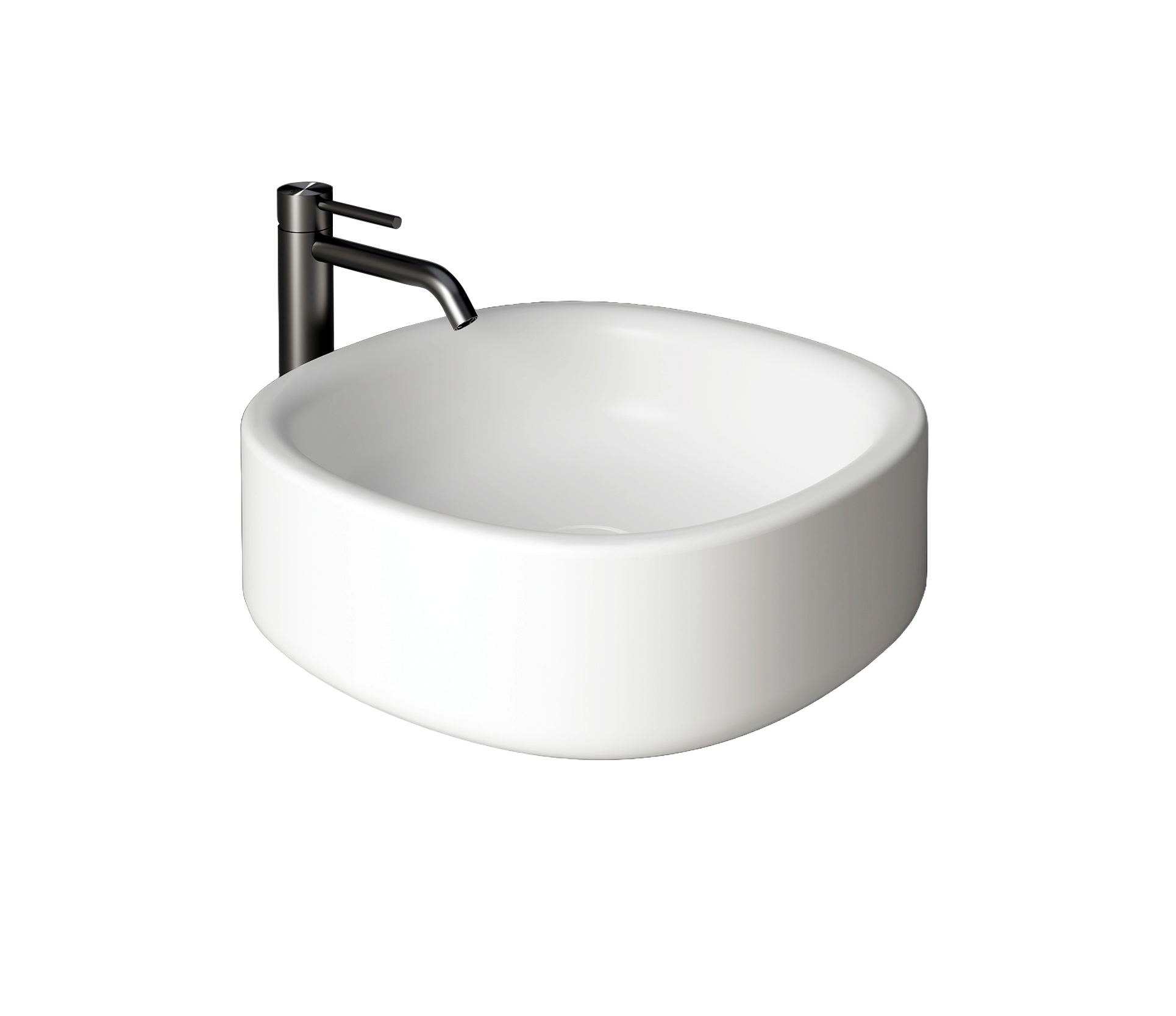 Studio Bagno Idilla Square Bench Basin, Gloss White