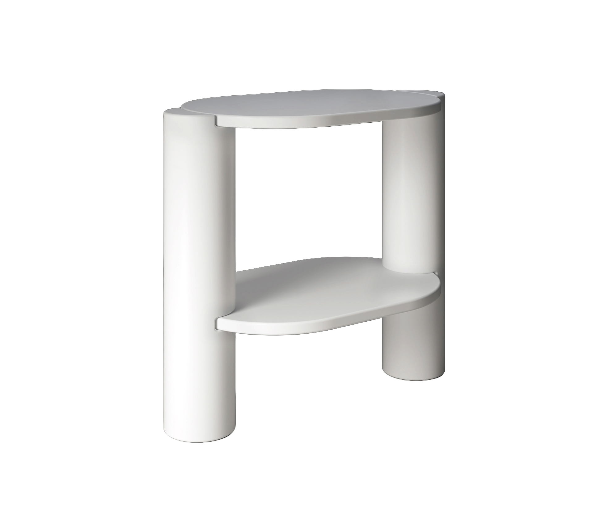 Studio Bagno Idilla Structure - Legs and Ceramic Top, Gloss White