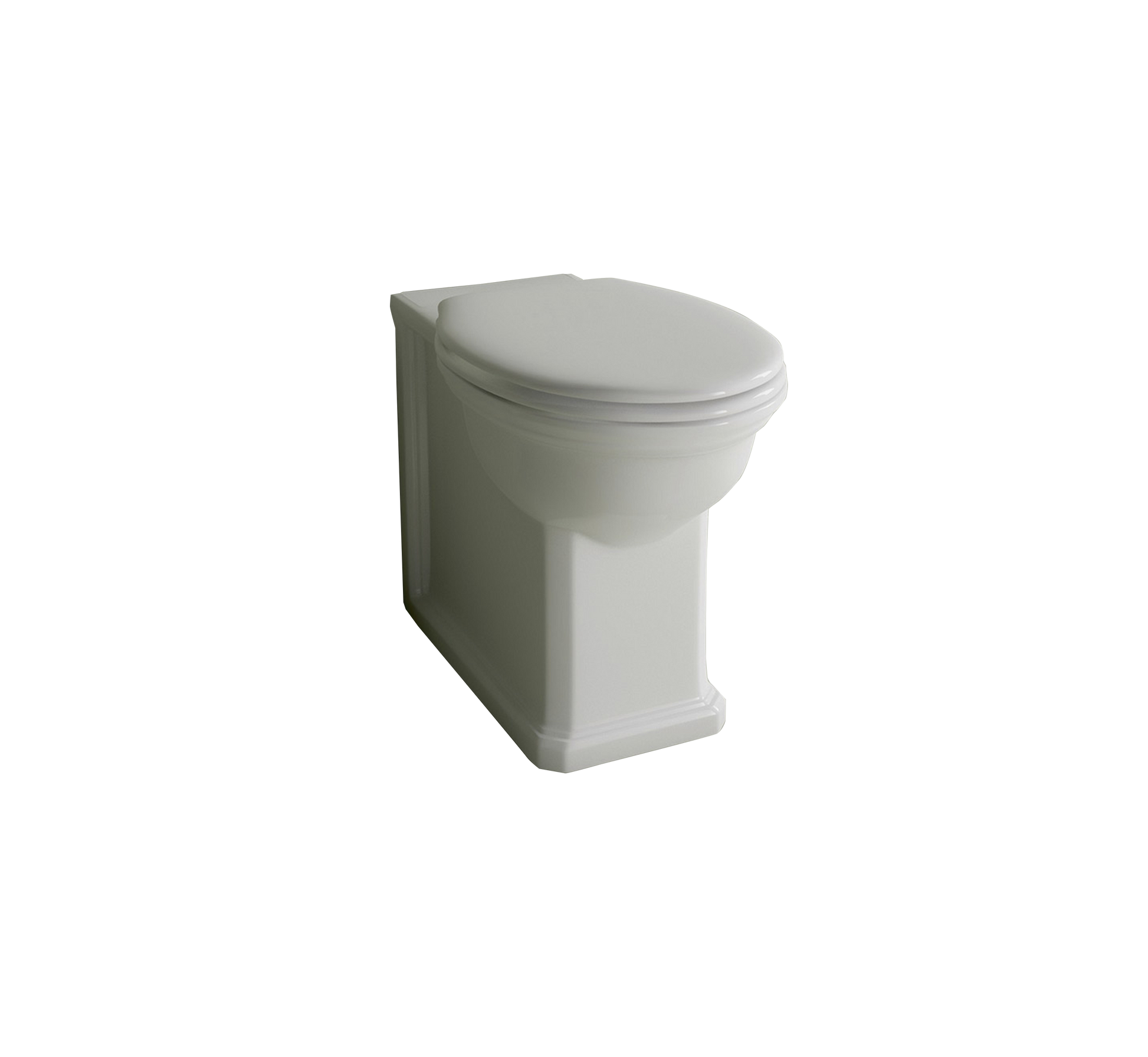 Studio Bagno Impero Rimless Wall Faced Pan, Gloss White